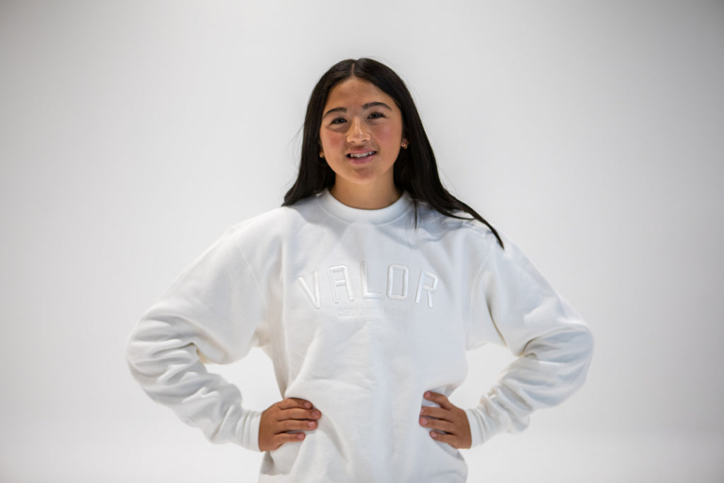 *SALE* MV Sport Pro-Weave Crewneck - white