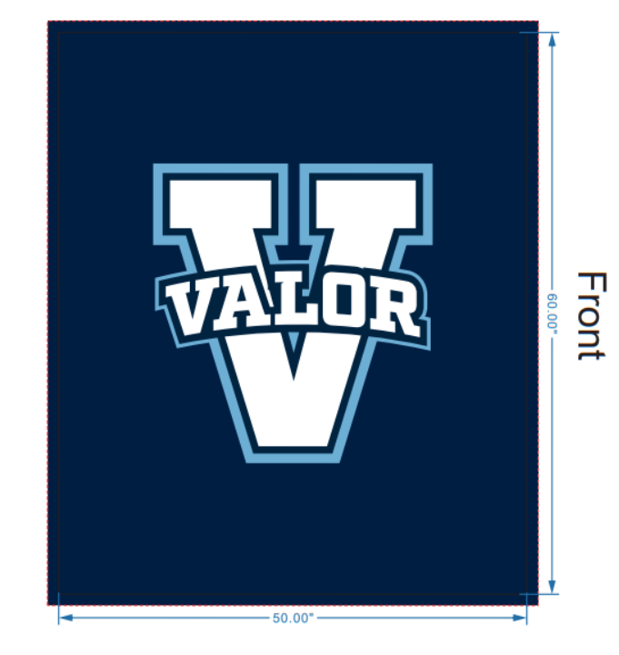 Valor V Fleece Blanket