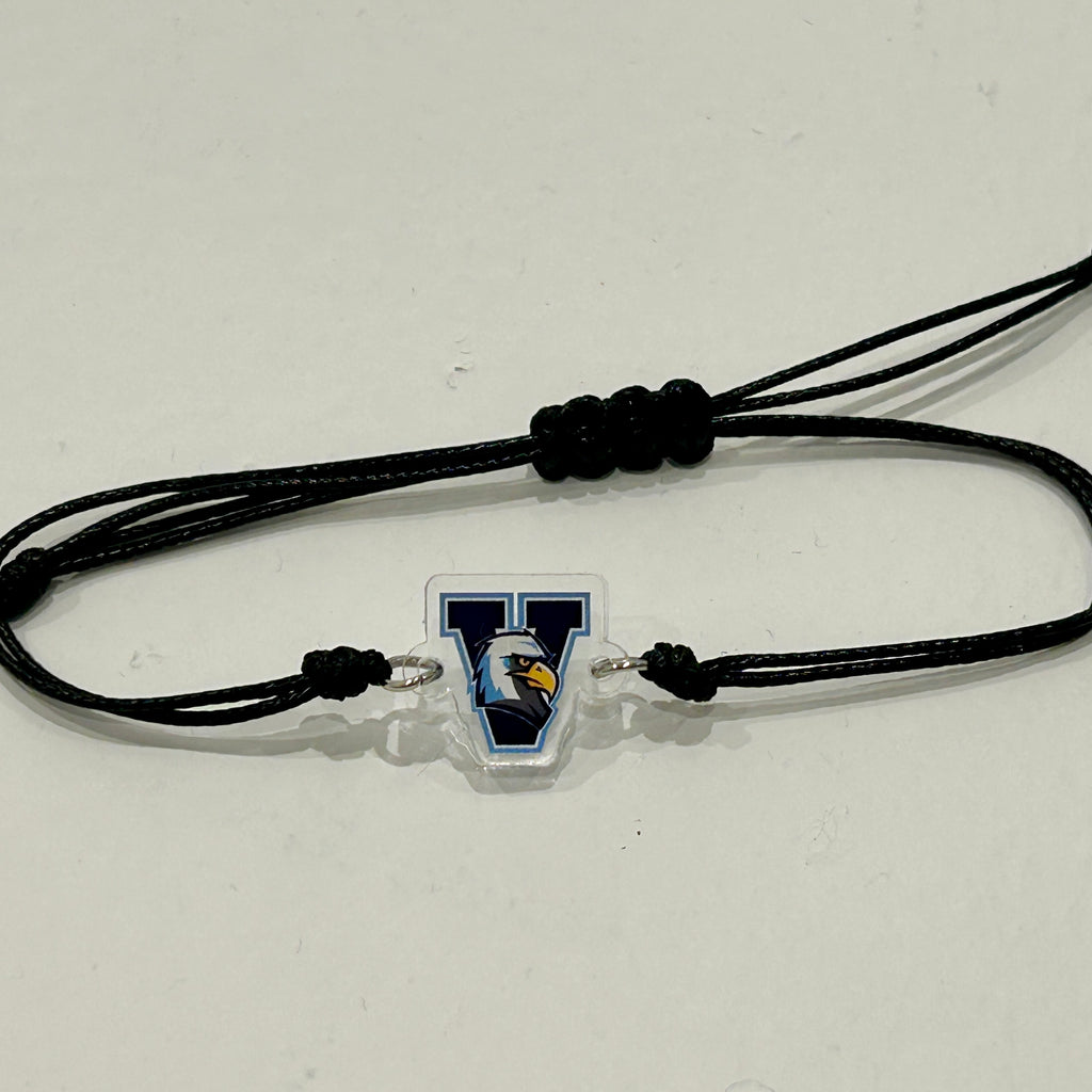 Cord Bracelet with Acrylic Valor "Swoop" Charm