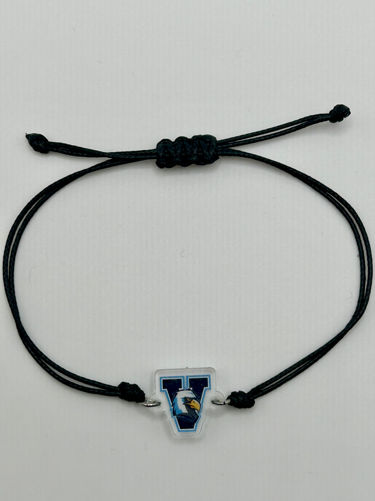 Cord Bracelet with Acrylic Valor "Swoop" Charm