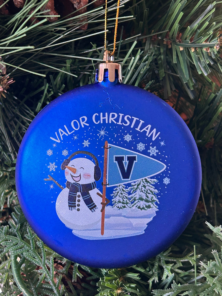 Valor Snowman Christmas Ornament