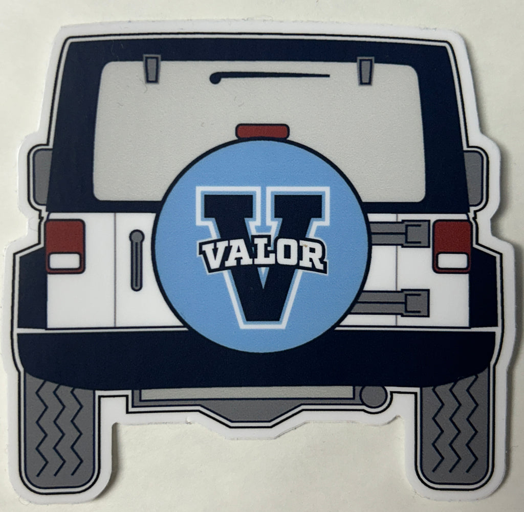 Valor Jeep Decal