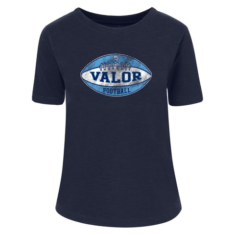 MV Sport Womens Football tee - navy