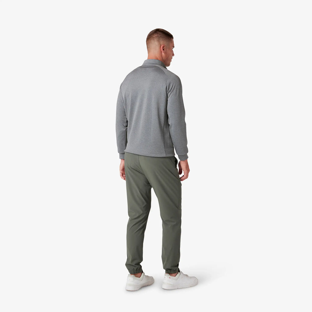 Mizzen + Main Men's Versa Quarter Zip - Pewter Heather