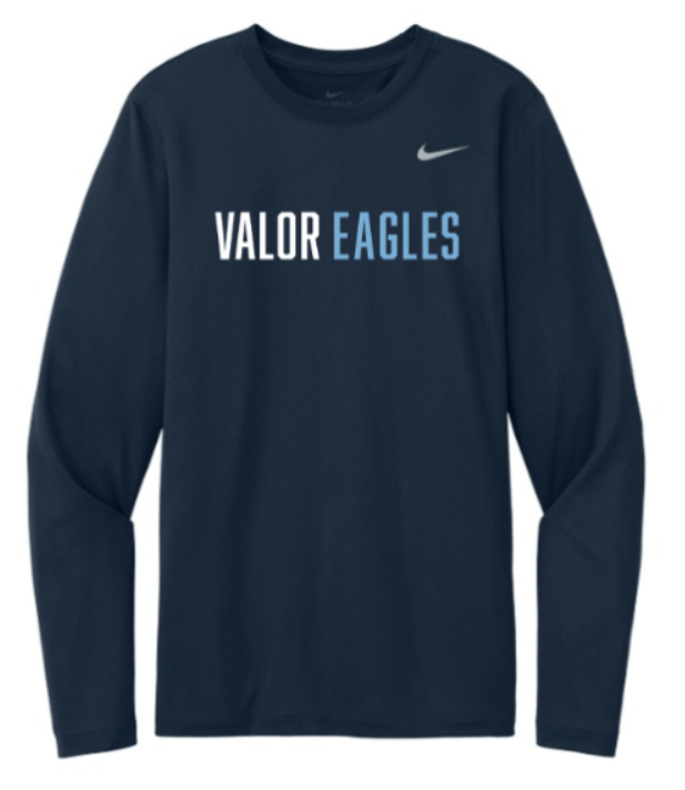 Youth NIKE Legend Long Sleeve Tee - Valor Eagles