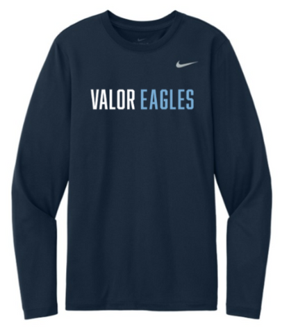Youth NIKE Legend Long Sleeve Tee - Valor Eagles