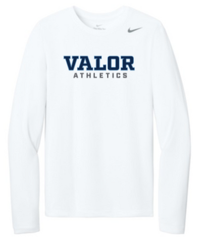 Youth NIKE Legend Long Sleeve Tee - Valor Athletics