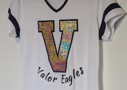 Valor Glitz Notched Tee