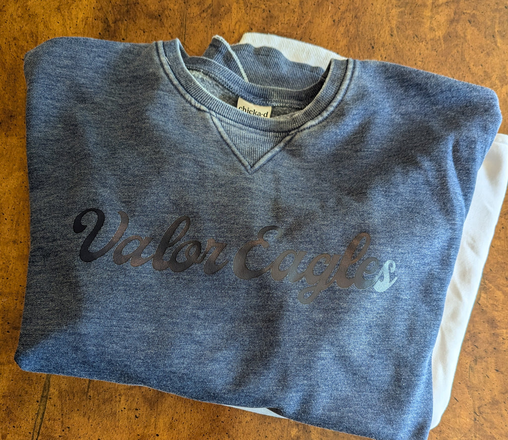 Chicka-d Womens Crew - navy