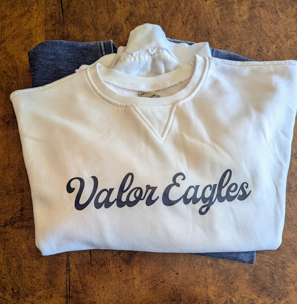 *SALE* Chicka-d Womens Crew - white