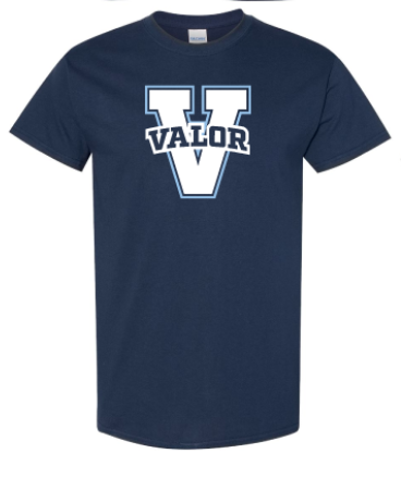 Essentials Tee Navy Valor V Short Sleeve