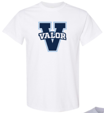 Essentials Tee White Valor V Short Sleeve