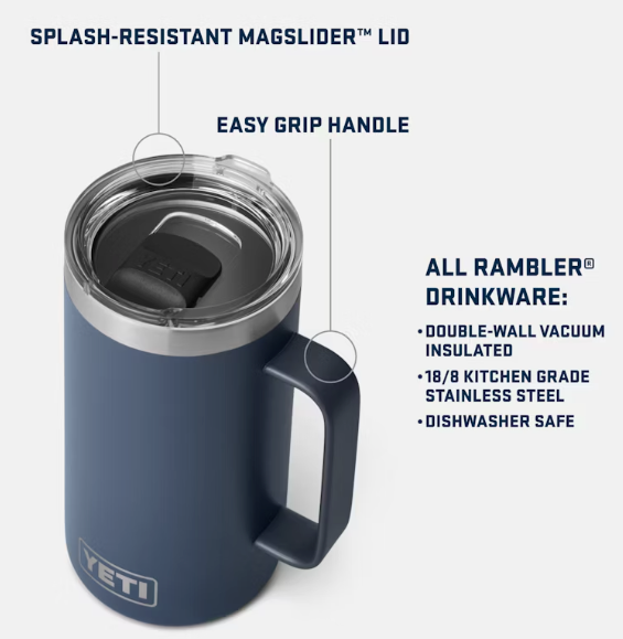 YETI Rambler 24 oz Mug - Navy