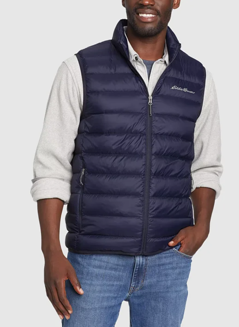 TALL Men's Eddie Bauer Down Vest - Valor Eagles Nest Store