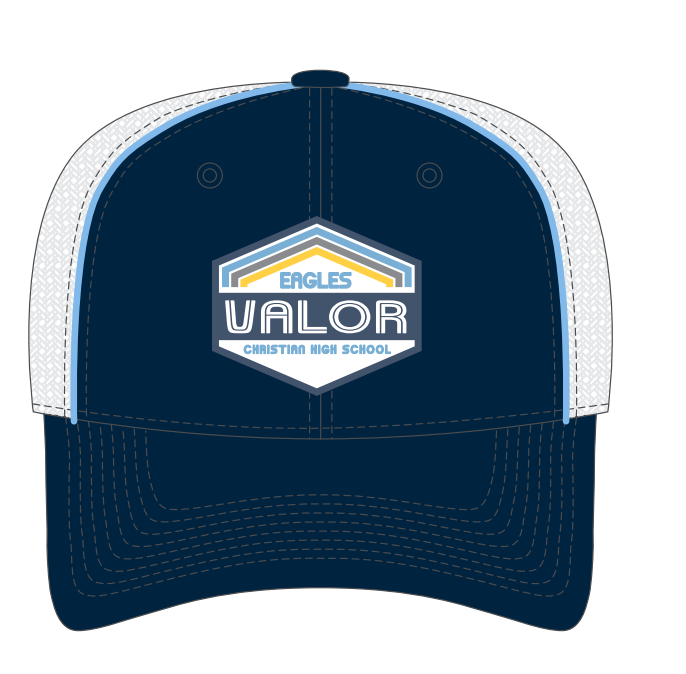 Tri-color Patch Trucker Hat