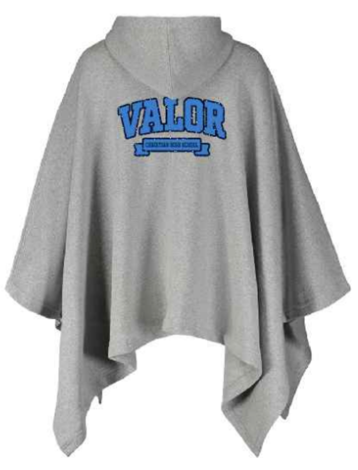 Hoodie Sweatshirt Poncho MV - Glitter