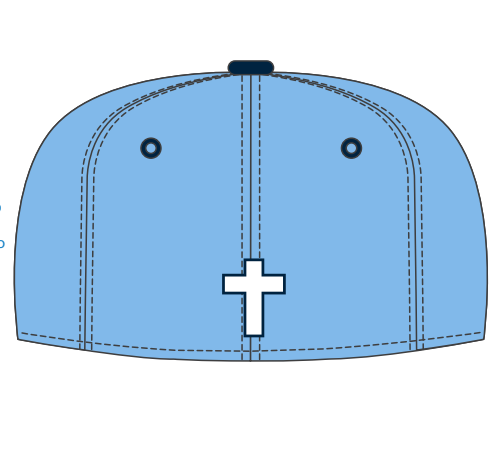 Athletic V Stretch Fit Cross Hat - Columbia