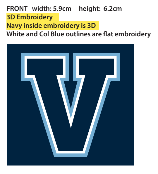 Athletic V Stretch Fit Cross Hat - Navy