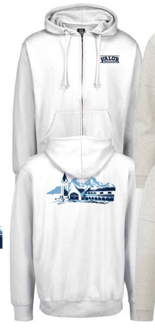 MV Sport Valor Landscape Full Zip - White