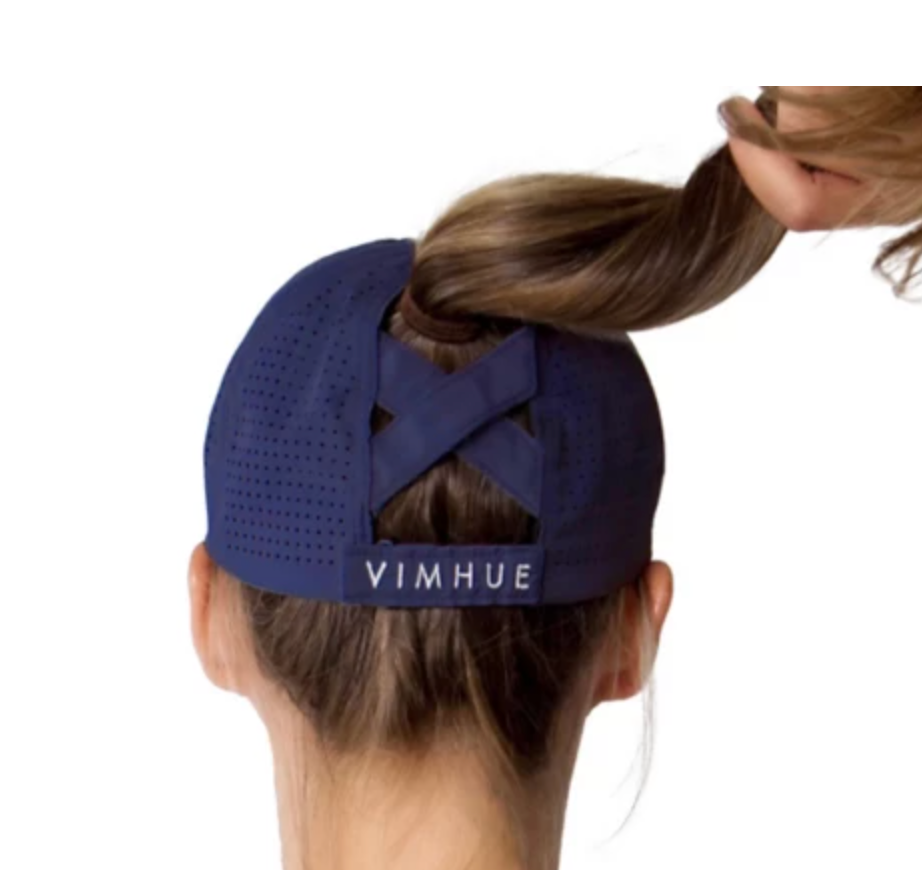 Women's Ponytail Valor "V" Athletic Hat
