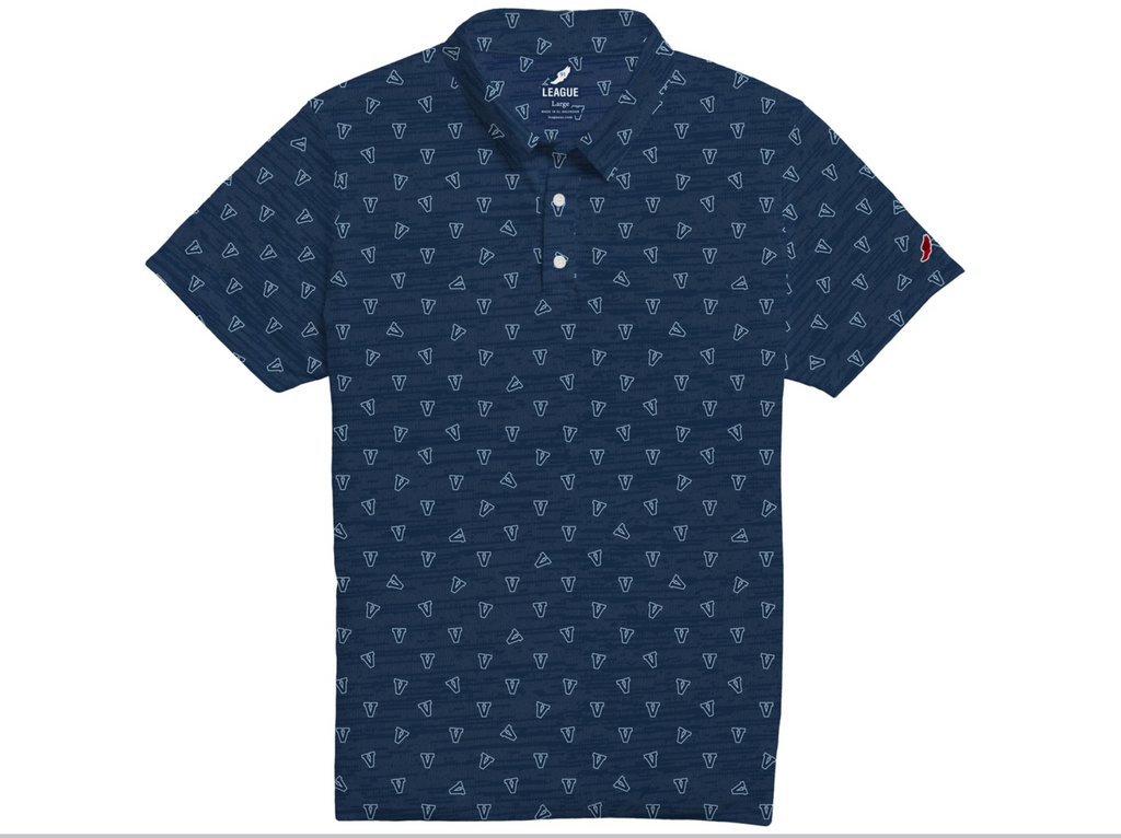 *SALE* League Polo with Athletic V print