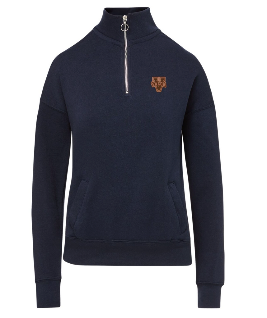 *CLEARANCE* MV Sport Womens Dakota Quarter Zip - Navy