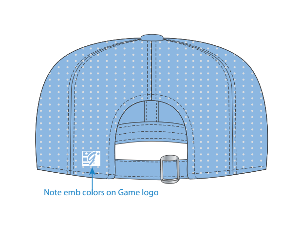 3D Embroidered Performance Hat - Col. Blue