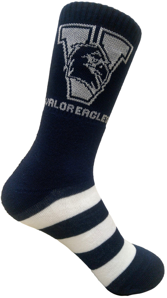 *CLEARANCE* Socks - Valor Eagles with stripes