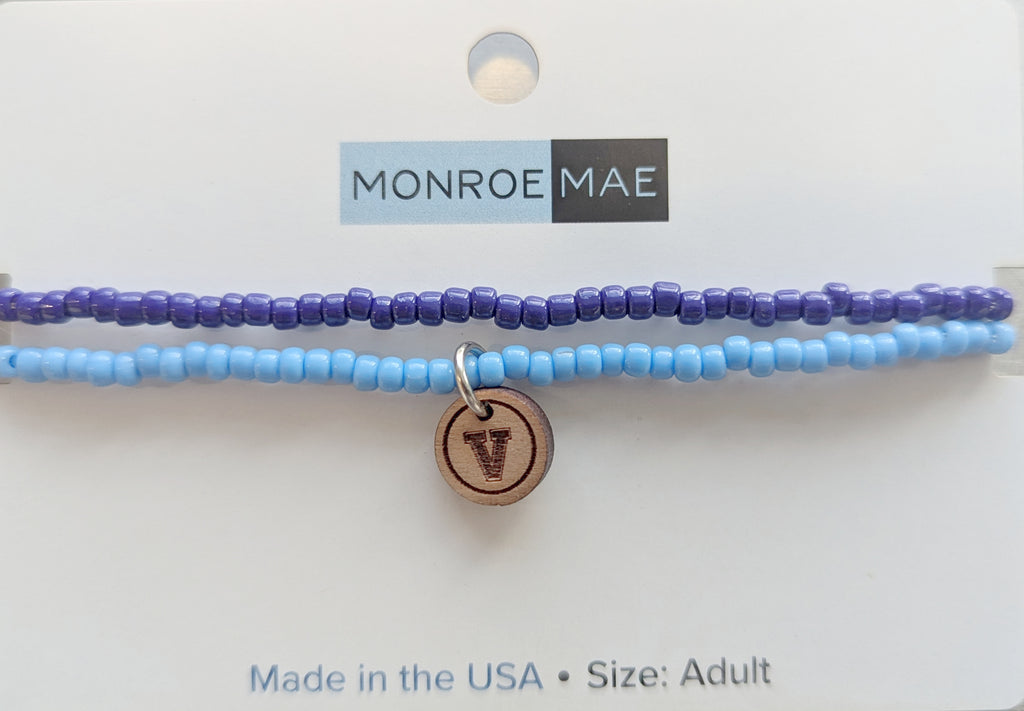 Bead Bracelet With Varsity V