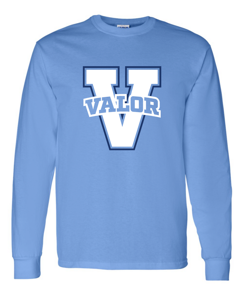 Essentials Tee Columbia Blue Valor V Long Sleeve