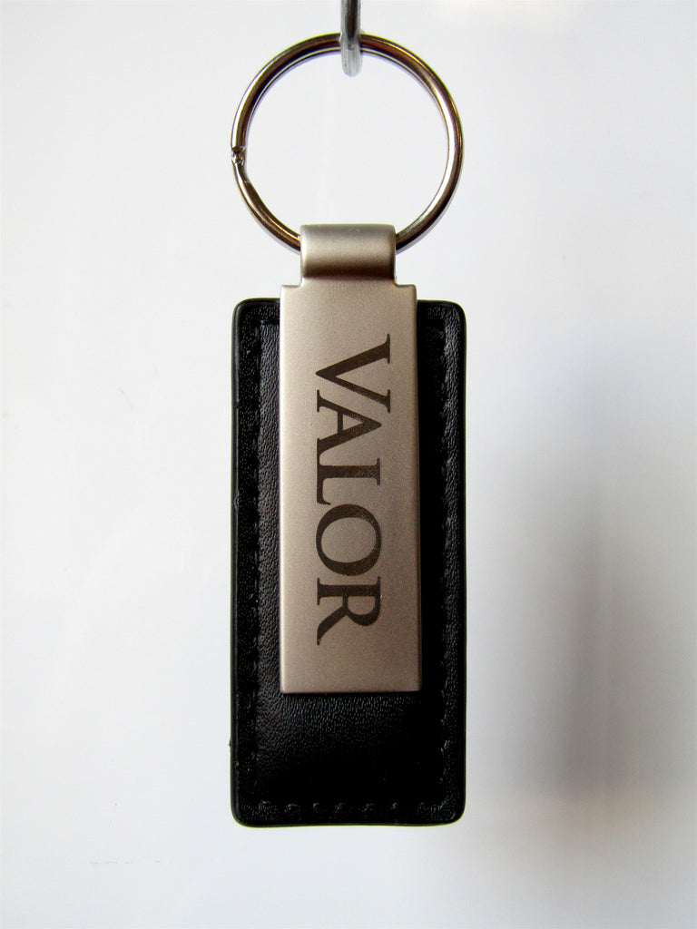 *CLEARANCE* Valor Leather Keychain